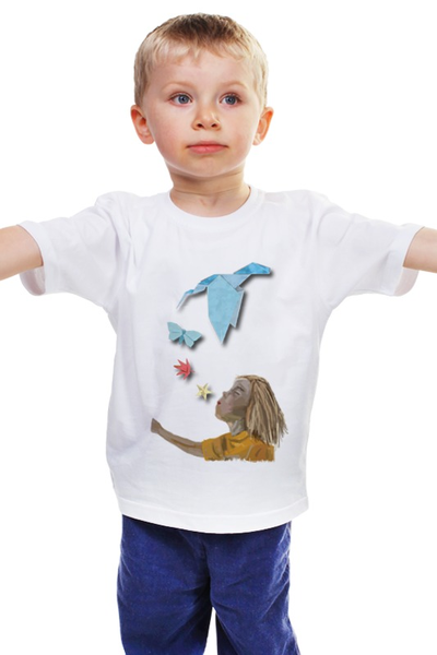 Заказать детскую футболку в Москве. Детская футболка классическая унисекс Свободное дыхание от PolinaPo - готовые дизайны и нанесение принтов.