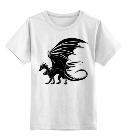 Заказать детскую футболку в Москве. Детская футболка классическая унисекс Дракон от Андрей Бочкарев - готовые дизайны и нанесение принтов.