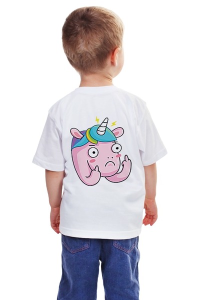 Заказать детскую футболку в Москве. Детская футболка классическая унисекс Unicorn / Единорог от crash - готовые дизайны и нанесение принтов.