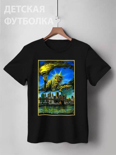 Заказать детскую футболку в Москве. Детская футболка классическая унисекс Iron Maiden Band от Leichenwagen - готовые дизайны и нанесение принтов.