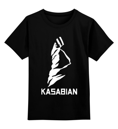 Заказать детскую футболку в Москве. Детская футболка классическая унисекс Kasabian от Easy-store - готовые дизайны и нанесение принтов.