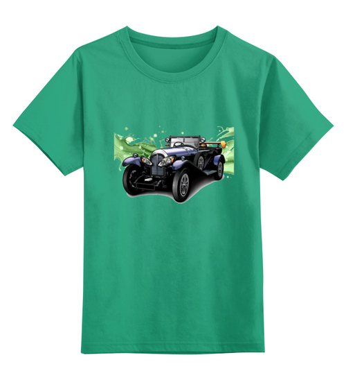 Заказать детскую футболку в Москве. Детская футболка классическая унисекс Ретро автомобиль  от ПРИНТЫ ПЕЧАТЬ  - готовые дизайны и нанесение принтов.