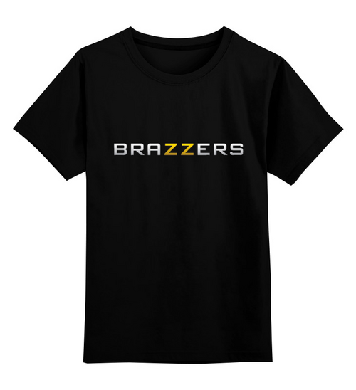 Заказать детскую футболку в Москве. Детская футболка классическая унисекс Brazzers от PornHub - готовые дизайны и нанесение принтов.