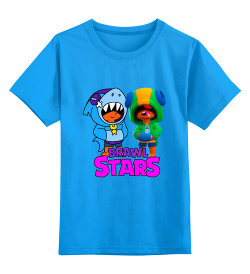 Заказать детскую футболку в Москве. Детская футболка классическая унисекс Brawl Stars   от T-shirt print  - готовые дизайны и нанесение принтов.