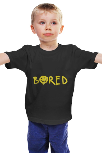 Заказать детскую футболку в Москве. Детская футболка классическая унисекс шерлок bored от cherdantcev - готовые дизайны и нанесение принтов.