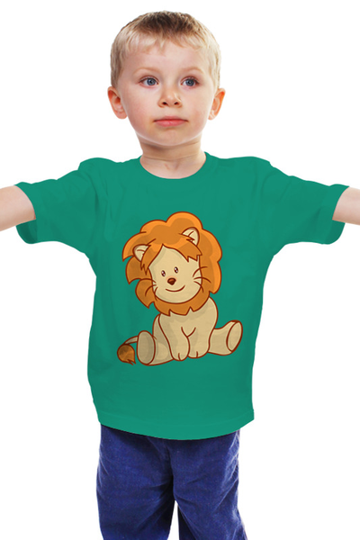 Заказать детскую футболку в Москве. Детская футболка классическая унисекс Львёнок от nadegda - готовые дизайны и нанесение принтов.