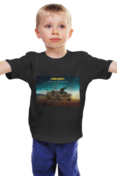 Заказать детскую футболку в Москве. Детская футболка классическая унисекс Безумный Макс / Сумасшедший Фрэнк от KinoArt - готовые дизайны и нанесение принтов.