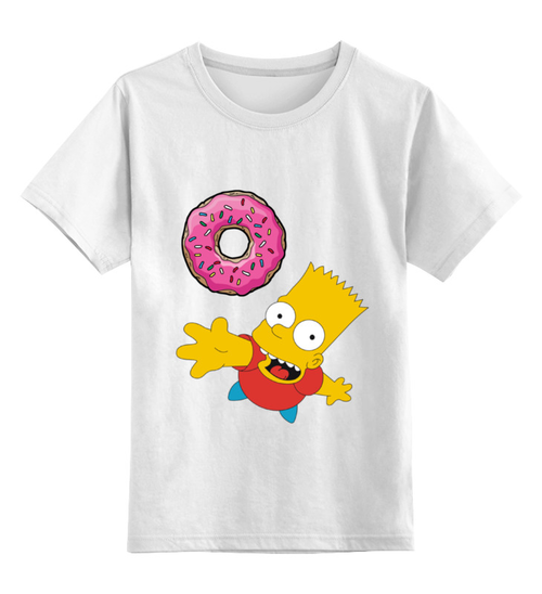 Заказать детскую футболку в Москве. Детская футболка классическая унисекс Simpson от v.mantrova@mail.ru - готовые дизайны и нанесение принтов.