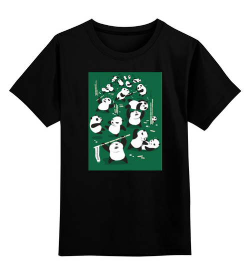 Заказать детскую футболку в Москве. Детская футболка классическая унисекс Pandamonium / Пандамониум от crash - готовые дизайны и нанесение принтов.