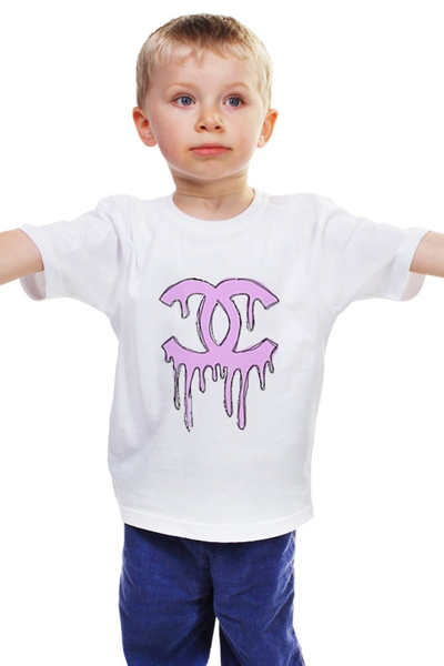 Заказать детскую футболку в Москве. Детская футболка классическая унисекс chanel от Gazimpa - готовые дизайны и нанесение принтов.