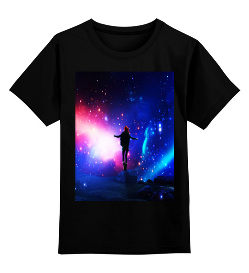 Заказать детскую футболку в Москве. Детская футболка классическая унисекс Краски космоса от THE_NISE  - готовые дизайны и нанесение принтов.