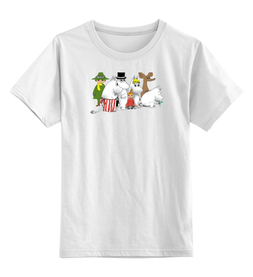 Заказать детскую футболку в Москве. Детская футболка классическая унисекс Муми-тролли от Mister Lunatic - готовые дизайны и нанесение принтов.