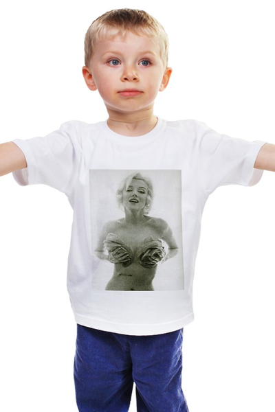 Заказать детскую футболку в Москве. Детская футболка классическая унисекс Мэрили́н Монро́ от Тима Старк - готовые дизайны и нанесение принтов.