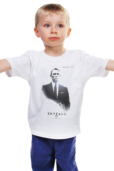 Заказать детскую футболку в Москве. Детская футболка классическая унисекс Skyfall от KinoArt - готовые дизайны и нанесение принтов.