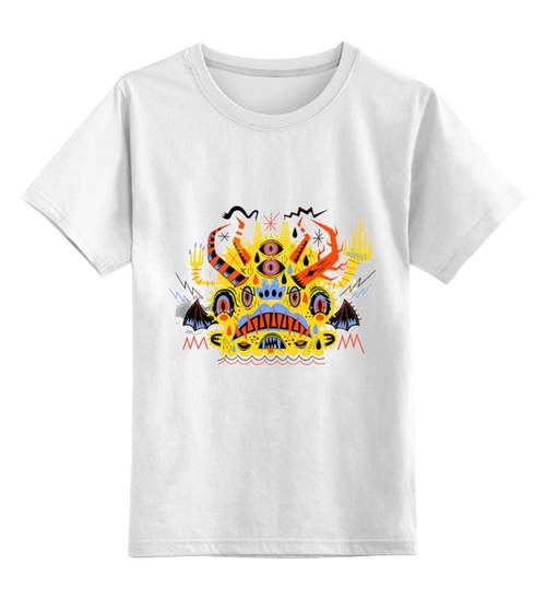 Заказать детскую футболку в Москве. Детская футболка классическая унисекс Монстр 2 от Виктор Гришин - готовые дизайны и нанесение принтов.