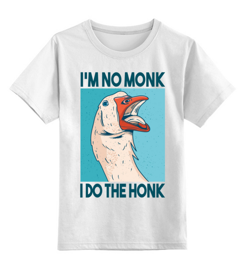 Заказать детскую футболку в Москве. Детская футболка классическая унисекс I do the Honk от Павел Павел - готовые дизайны и нанесение принтов.