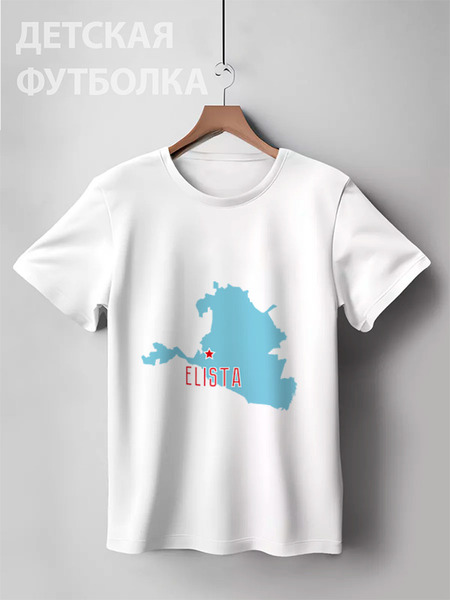 Заказать детскую футболку в Москве. Детская футболка классическая унисекс Республика Калмыкия. Элиста от vezuchevitch@yandex.ru - готовые дизайны и нанесение принтов.