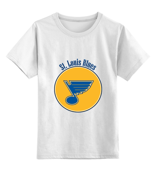 Заказать детскую футболку в Москве. Детская футболка классическая унисекс St. Louis Blues  от kspsshop - готовые дизайны и нанесение принтов.