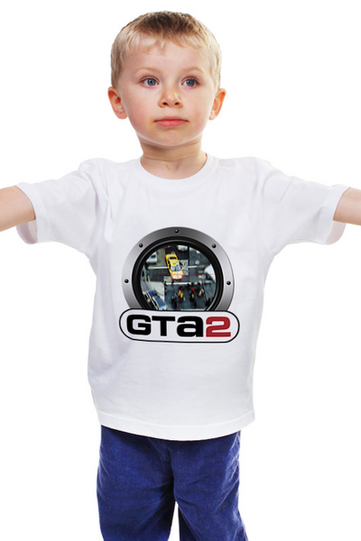 Заказать детскую футболку в Москве. Детская футболка классическая унисекс GTA 2 от THE_NISE  - готовые дизайны и нанесение принтов.