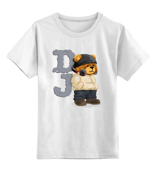 Заказать детскую футболку в Москве. Детская футболка классическая унисекс медведь от queen  - готовые дизайны и нанесение принтов.