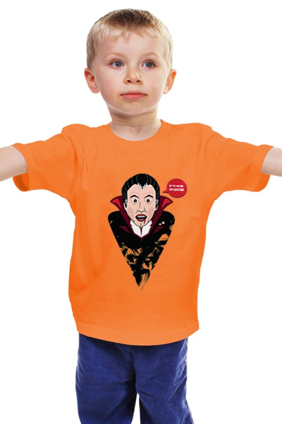 Заказать детскую футболку в Москве. Детская футболка классическая унисекс Dracula от josephina_ogrizkina - готовые дизайны и нанесение принтов.