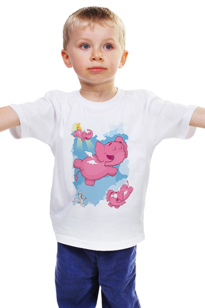 Заказать детскую футболку в Москве. Детская футболка классическая унисекс Слоники от Alexandr Filinkov - готовые дизайны и нанесение принтов.