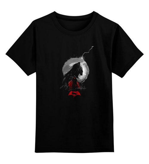 Заказать детскую футболку в Москве. Детская футболка классическая унисекс Бэтмен  от T-shirt print  - готовые дизайны и нанесение принтов.