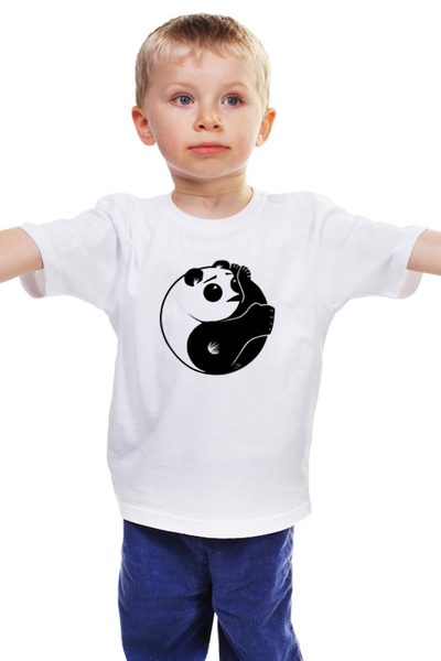 Заказать детскую футболку в Москве. Детская футболка классическая унисекс Панда (Panda) от fanart - готовые дизайны и нанесение принтов.