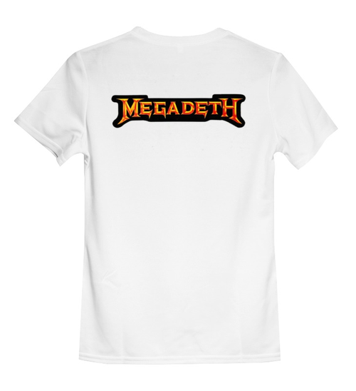 Заказать детскую футболку в Москве. Детская футболка классическая унисекс Megadeth от Leichenwagen - готовые дизайны и нанесение принтов.