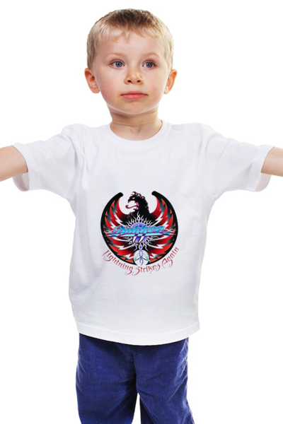 Заказать детскую футболку в Москве. Детская футболка классическая унисекс Dokken от Fedor - готовые дизайны и нанесение принтов.