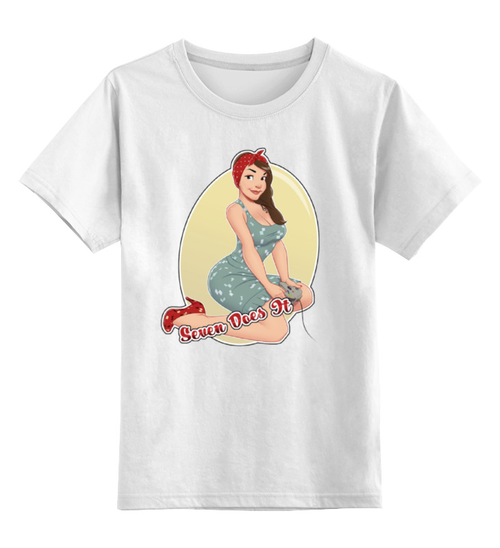 Заказать детскую футболку в Москве. Детская футболка классическая унисекс Женщина от aleks_say - готовые дизайны и нанесение принтов.