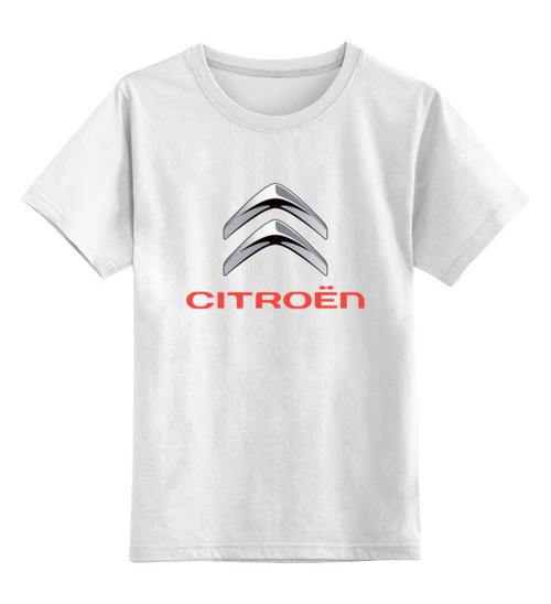 Заказать детскую футболку в Москве. Детская футболка классическая унисекс Citroen от DESIGNER   - готовые дизайны и нанесение принтов.