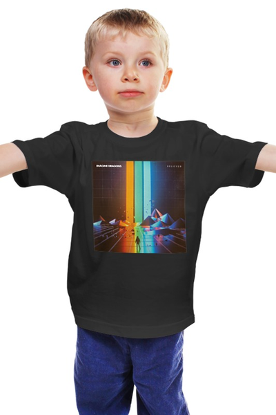 Заказать детскую футболку в Москве. Детская футболка классическая унисекс Imagine Dragons Believer от crash - готовые дизайны и нанесение принтов.