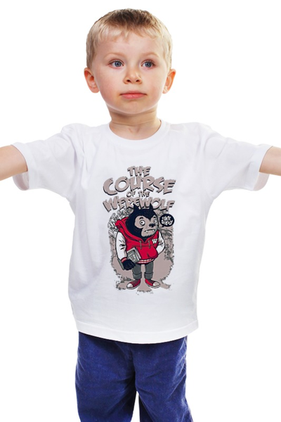 Заказать детскую футболку в Москве. Детская футболка классическая унисекс Медведь  от ПРИНТЫ ПЕЧАТЬ  - готовые дизайны и нанесение принтов.