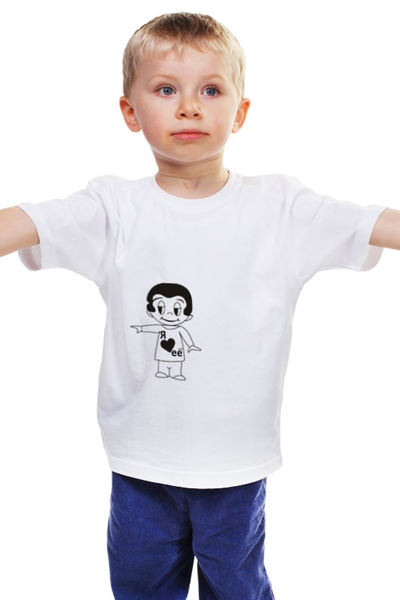 Заказать детскую футболку в Москве. Детская футболка классическая унисекс любовь от niggalay - готовые дизайны и нанесение принтов.