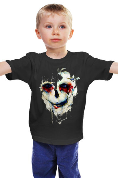 Заказать детскую футболку в Москве. Детская футболка классическая унисекс Череп (skull) от Илья Щеблецов - готовые дизайны и нанесение принтов.