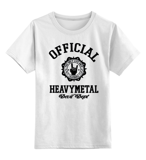 Заказать детскую футболку в Москве. Детская футболка классическая унисекс Heavy Metal Art от Leichenwagen - готовые дизайны и нанесение принтов.