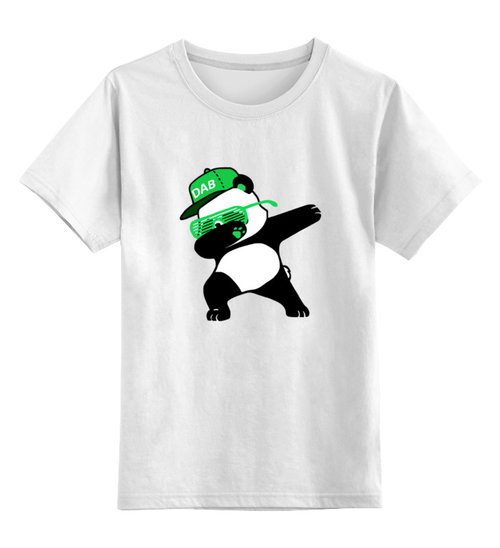 Заказать детскую футболку в Москве. Детская футболка классическая унисекс Dab Panda  от DESIGNER   - готовые дизайны и нанесение принтов.