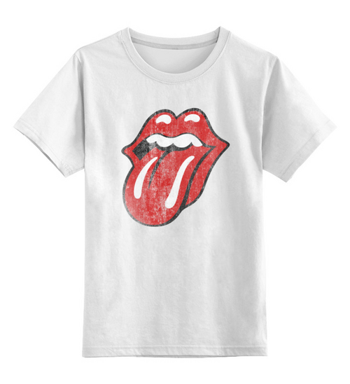 Заказать детскую футболку в Москве. Детская футболка классическая унисекс Rolling Stones от geekbox - готовые дизайны и нанесение принтов.