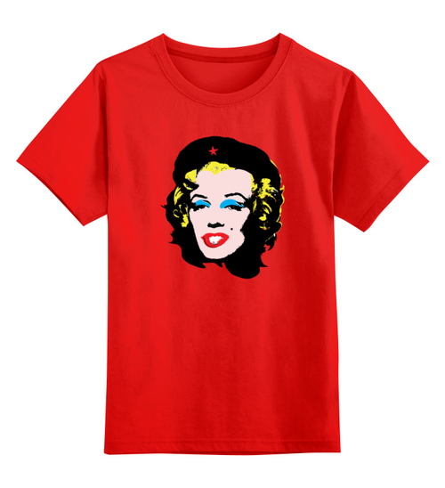 Заказать детскую футболку в Москве. Детская футболка классическая унисекс Che Guevara- Marilyn Monroe от zen4@bk.ru - готовые дизайны и нанесение принтов.