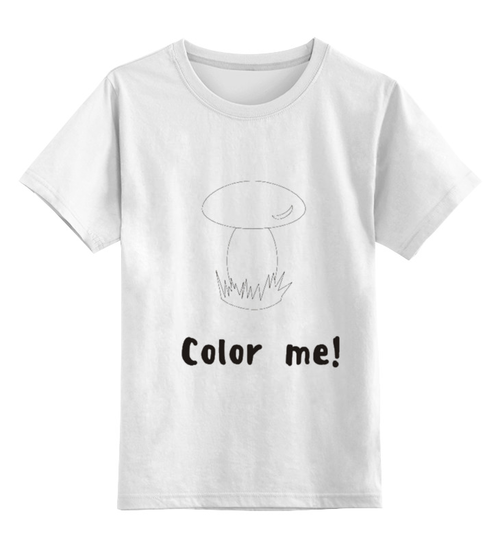 Заказать детскую футболку в Москве. Детская футболка классическая унисекс Color me от nikol - готовые дизайны и нанесение принтов.