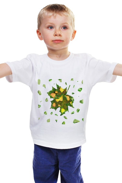 Заказать детскую футболку в Москве. Детская футболка классическая унисекс Осень близко... от FireFoxa - готовые дизайны и нанесение принтов.