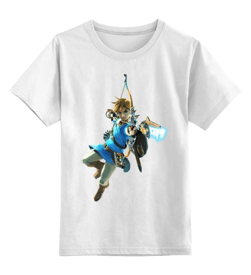 Заказать детскую футболку в Москве. Детская футболка классическая унисекс Link (The Legend of Zelda) от dkn2002@mail.ru - готовые дизайны и нанесение принтов.