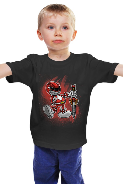 Заказать детскую футболку в Москве. Детская футболка классическая унисекс Красный Рейнджер от printik - готовые дизайны и нанесение принтов.
