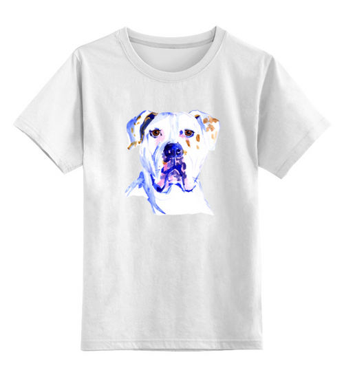 Заказать детскую футболку в Москве. Детская футболка классическая унисекс Собака от THE_NISE  - готовые дизайны и нанесение принтов.