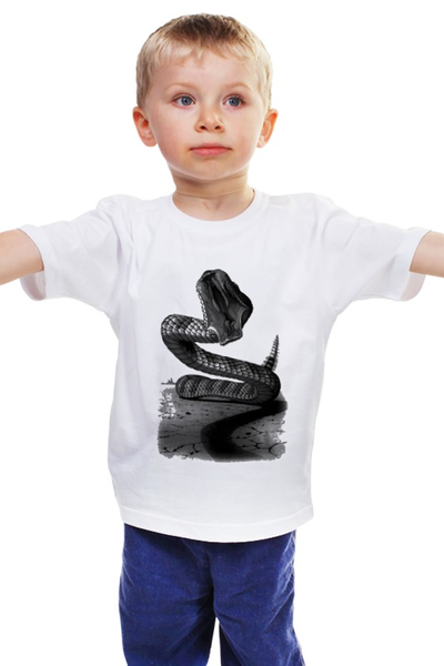 Заказать детскую футболку в Москве. Детская футболка классическая унисекс Бросок кобры от seregin - готовые дизайны и нанесение принтов.