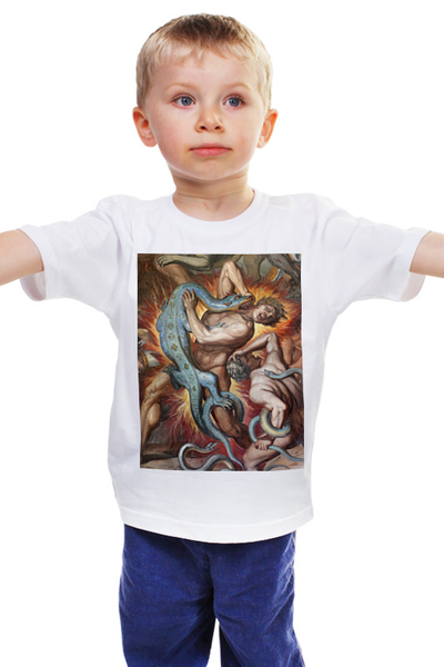 Заказать детскую футболку в Москве. Детская футболка классическая унисекс Ад (Божественная комедия) от trend - готовые дизайны и нанесение принтов.