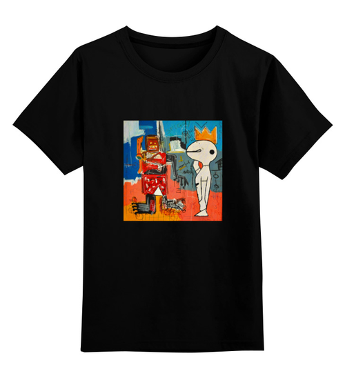 Заказать детскую футболку в Москве. Детская футболка классическая унисекс Basquiat / Баския от Just kidding - готовые дизайны и нанесение принтов.