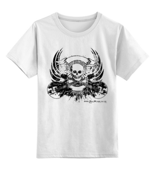 Заказать детскую футболку в Москве. Детская футболка классическая унисекс dj череп от NAREK - готовые дизайны и нанесение принтов.