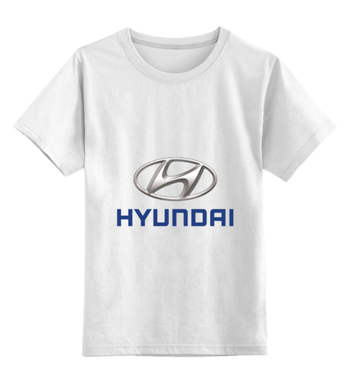 Заказать детскую футболку в Москве. Детская футболка классическая унисекс Hyundai от autostal@mail.ru - готовые дизайны и нанесение принтов.